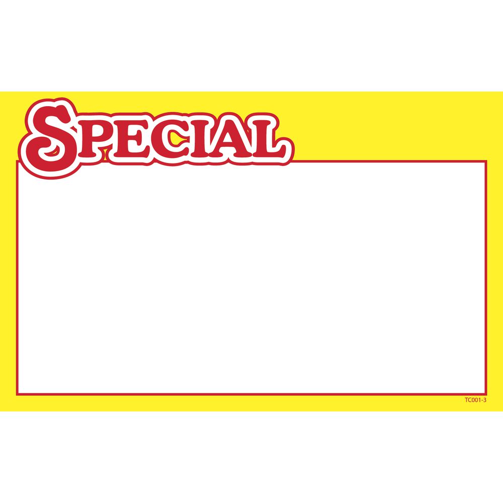 SIGN, WRITE-ON, SUNGOLD, SPECIAL, 5.5X3.5