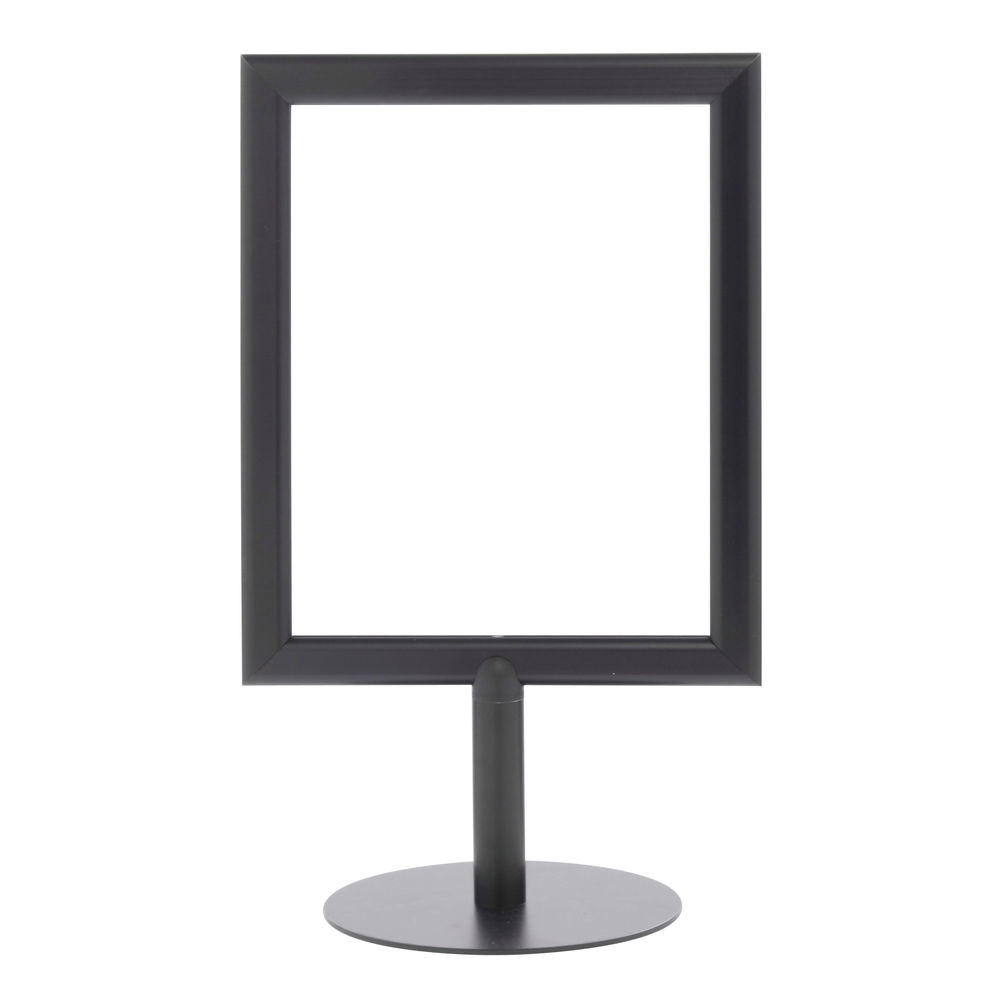Black Pedestal Sign Holder, 8 1/2  x 11