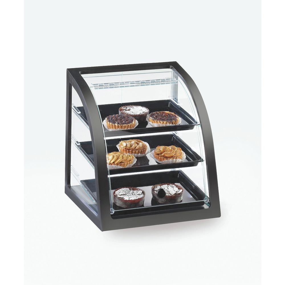 Cal-Mil Midnight Black Collection Bakery Display Case Attendant Serve