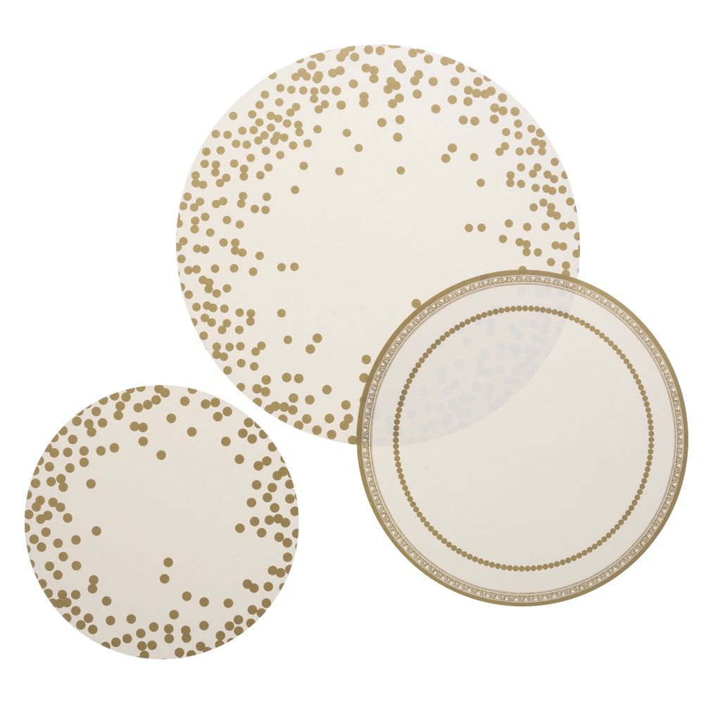 Hester and Cook Gold Confetti Serving Papers