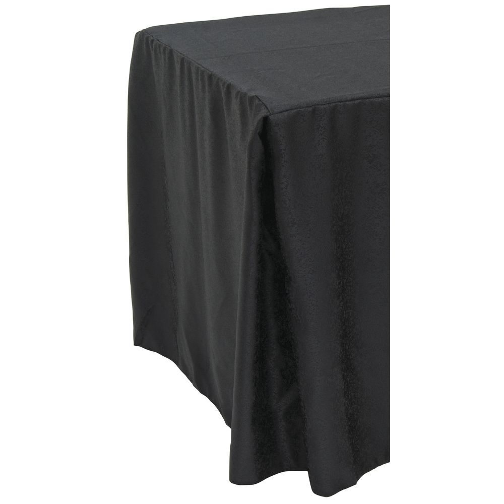 Fitted Table Covers Omni Black Polyester  72"L x 30"W x 30"H