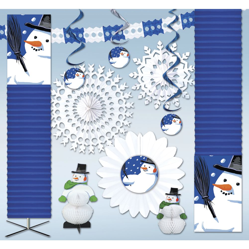 Expressly HUBERT&#174; Cheery Snowmen Decoration Kit 3000 Sq Ft
