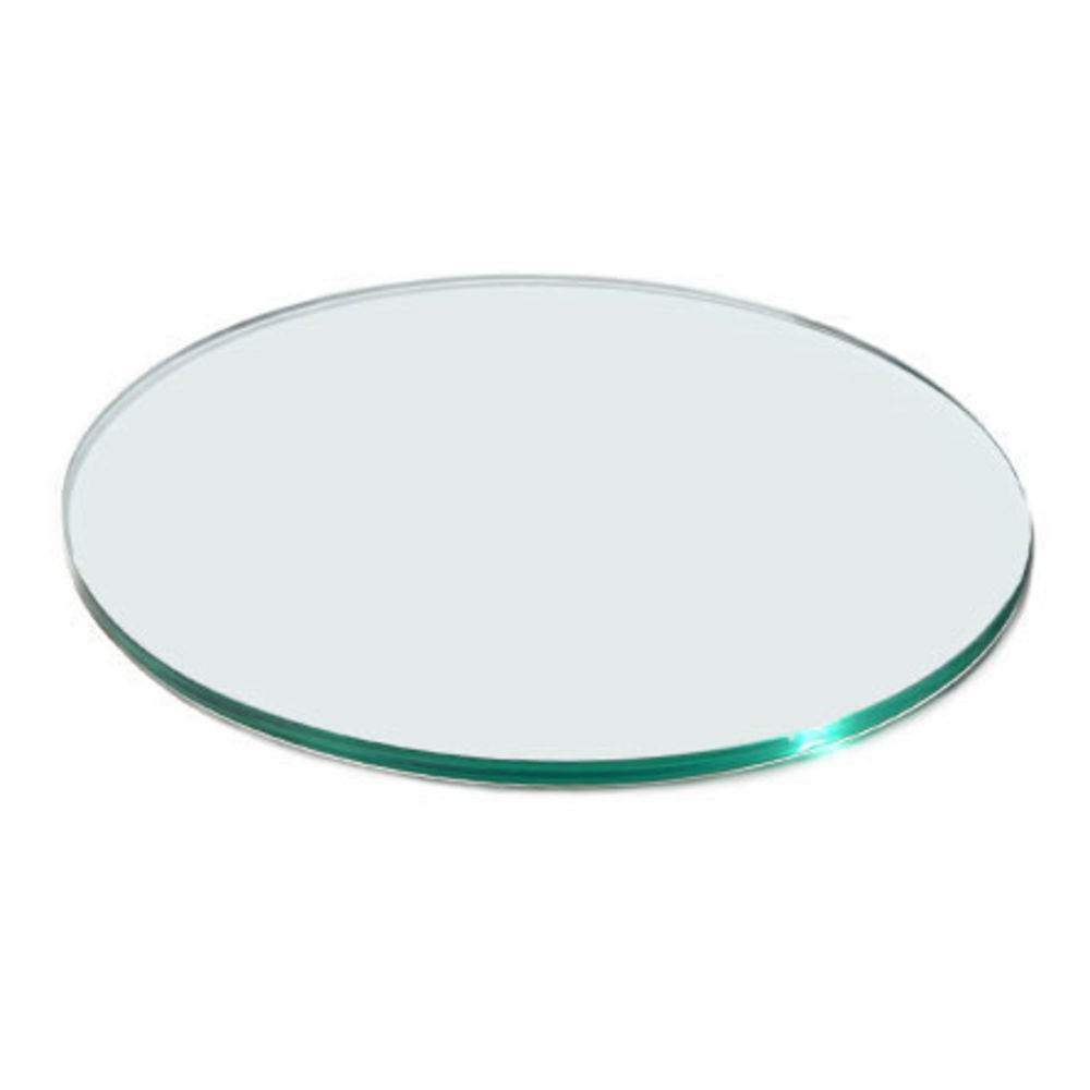 TEMPERED GLASS, ROUND, CLEAR, 14DIA