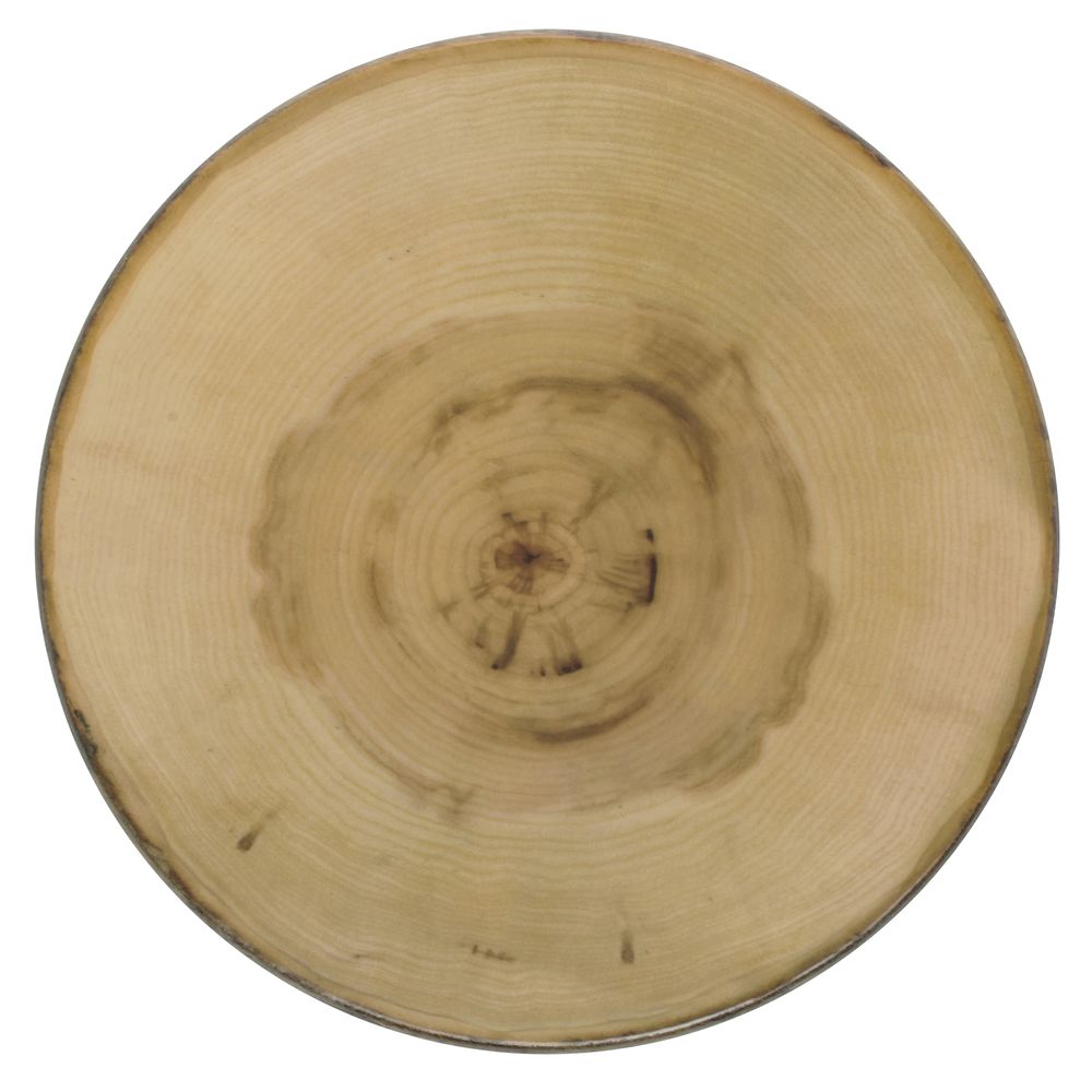 SERVING BOARD, RUSTIC WOOD, ROUND, 17-1/4