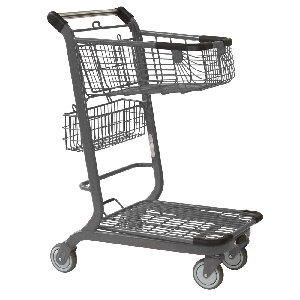 Metal Shopping Carts with Baby Seat Option