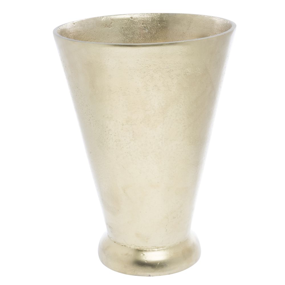 Gatsby Gold Metal Vase 7 1 2 Dia X 10 1 4 H