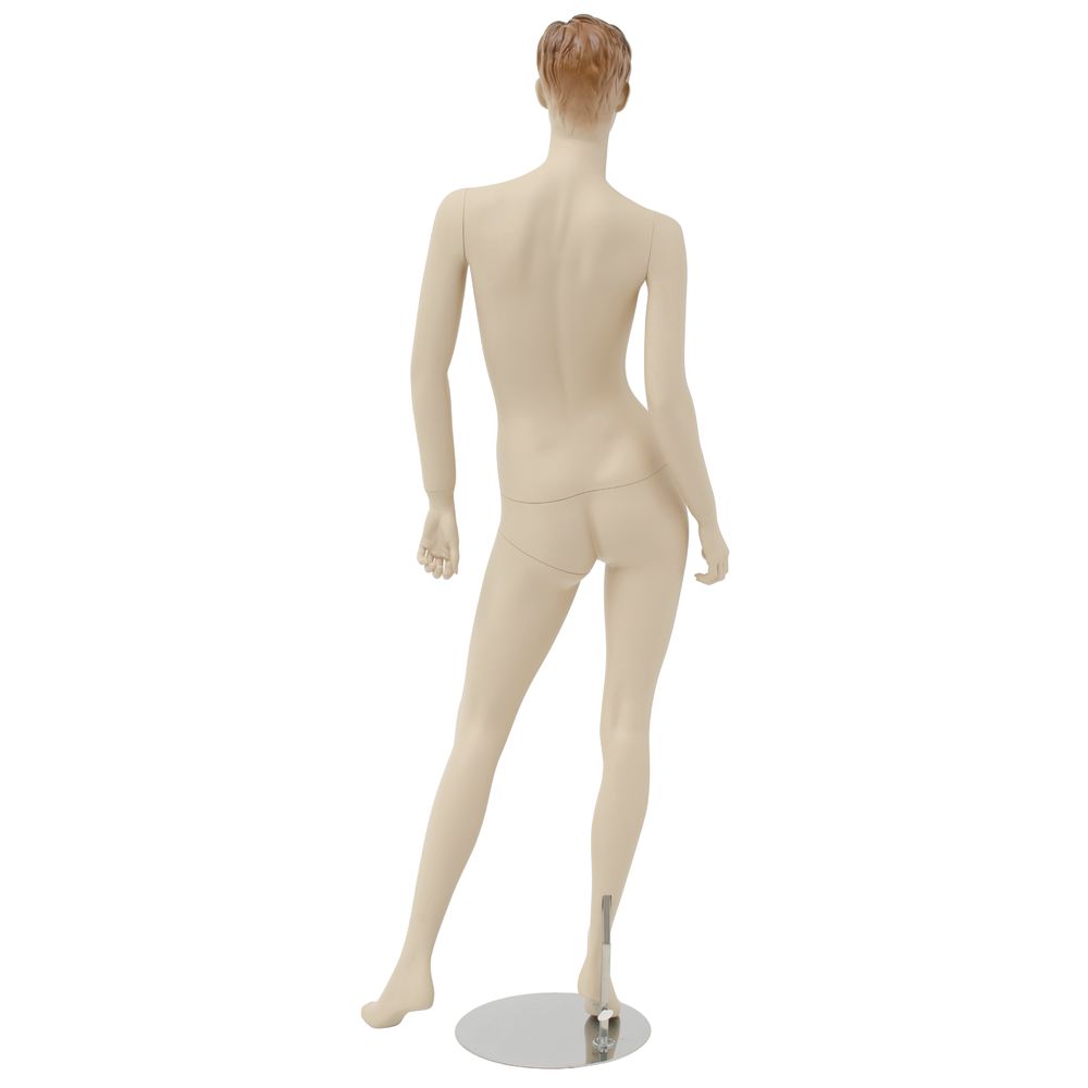 Plus Size Adult Male Mannequin With Realistic Face and Molded Hair