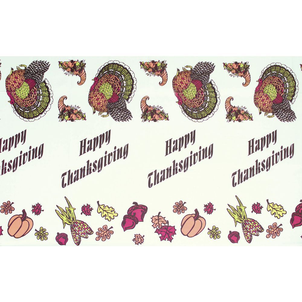TABLECOVER, THANKSGIVING, 54"X108", PLASTIC