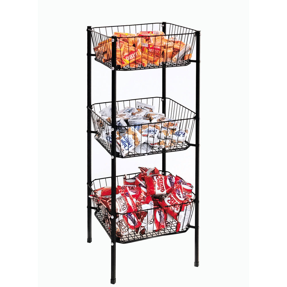 3 Tier Basket with Metal Wire Construction