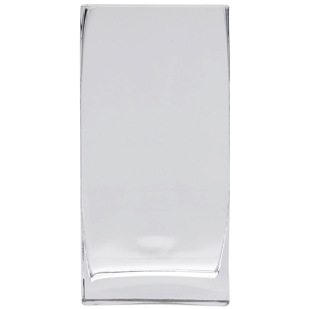 Moderne 16 Inch Clear Glass Vases