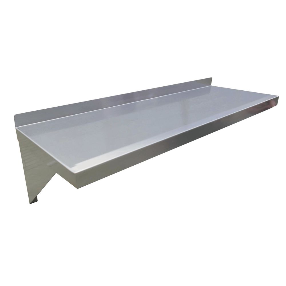 18 Gauge Stainless Steel Wall Shelving 60"L