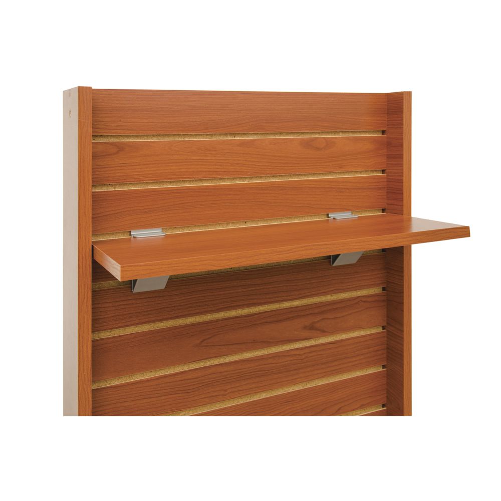 Low Profile Shelf Bracket for 3/4" Wood Shelves, Silver