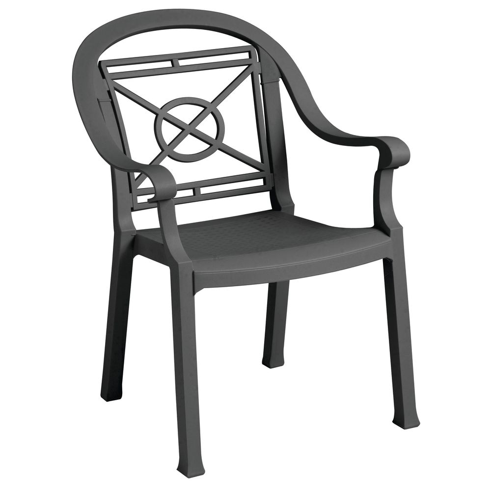 CHAIR, VICTORIA, CHARCOAL