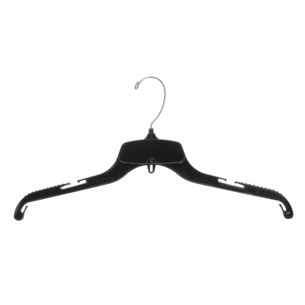 Non Slip Plastic Hangers Heavyweight Black