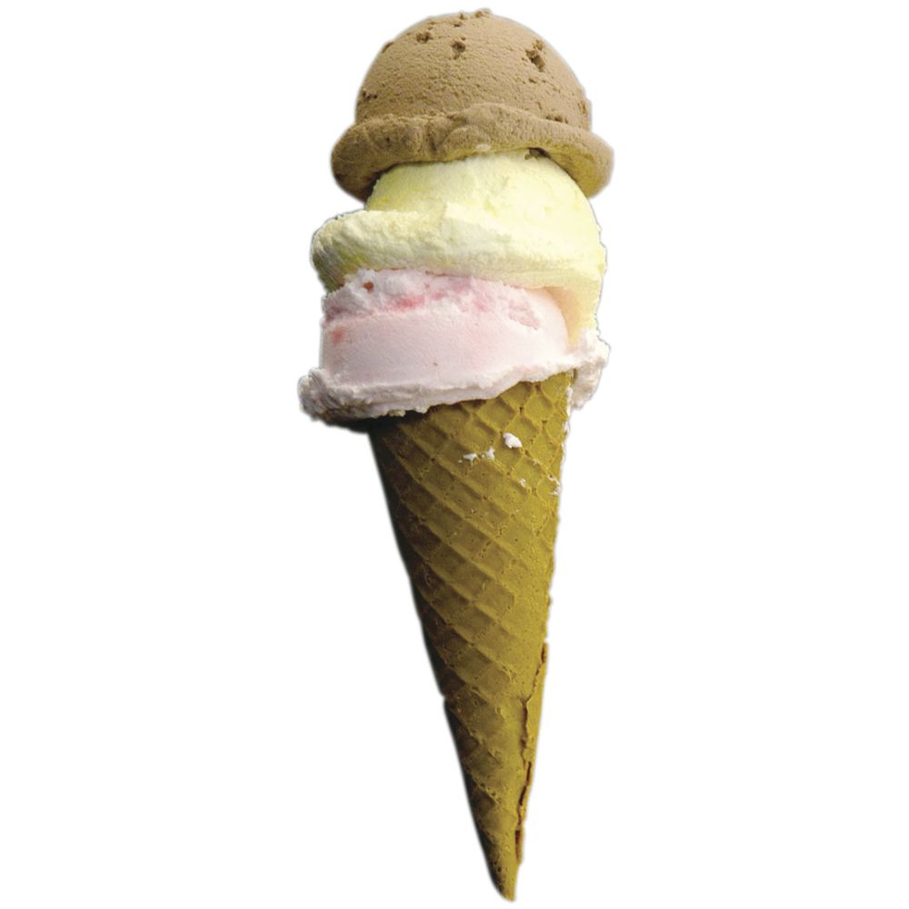 4 scoop ice cream cone