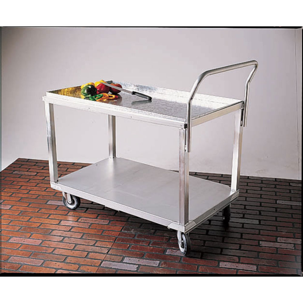 CART, STEEL PRODUCE W/REMOVABLE TRAY