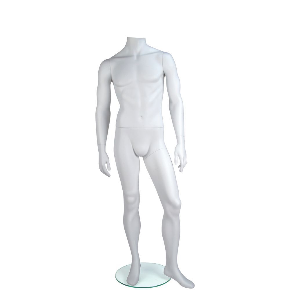 MANNEQUIN, MALE, HEADLESS, ARMS TO SIDE