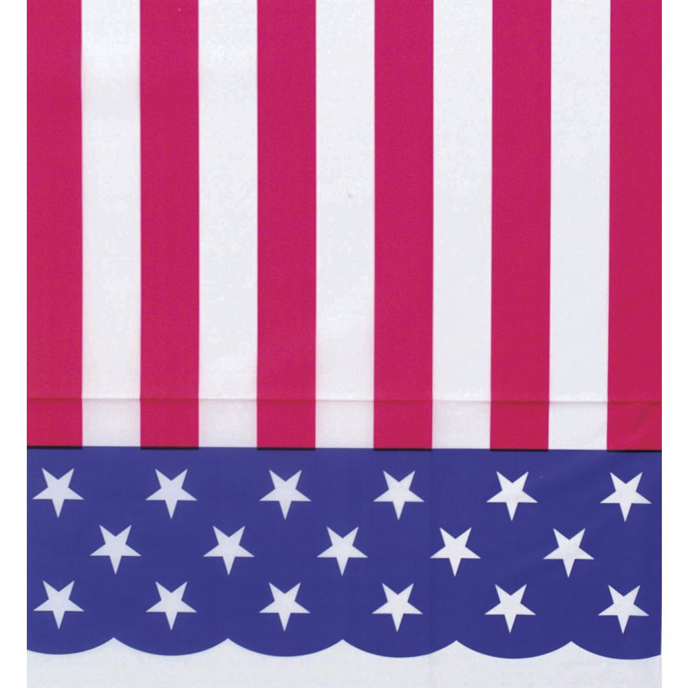 TABLECOVER, RED/WHITE/BLUE, 54X108, PLASTIC