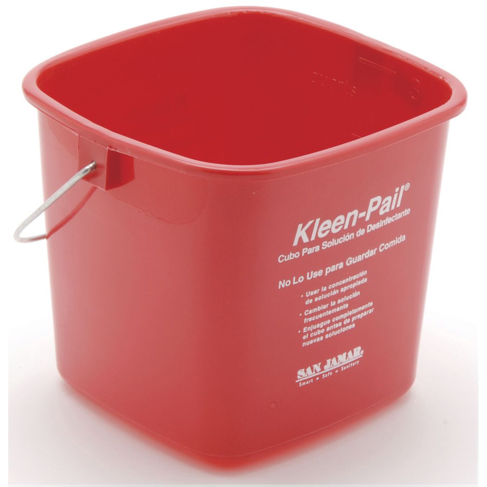 Small Plastic Buckets include Measurement Markings for Easy Mixing
