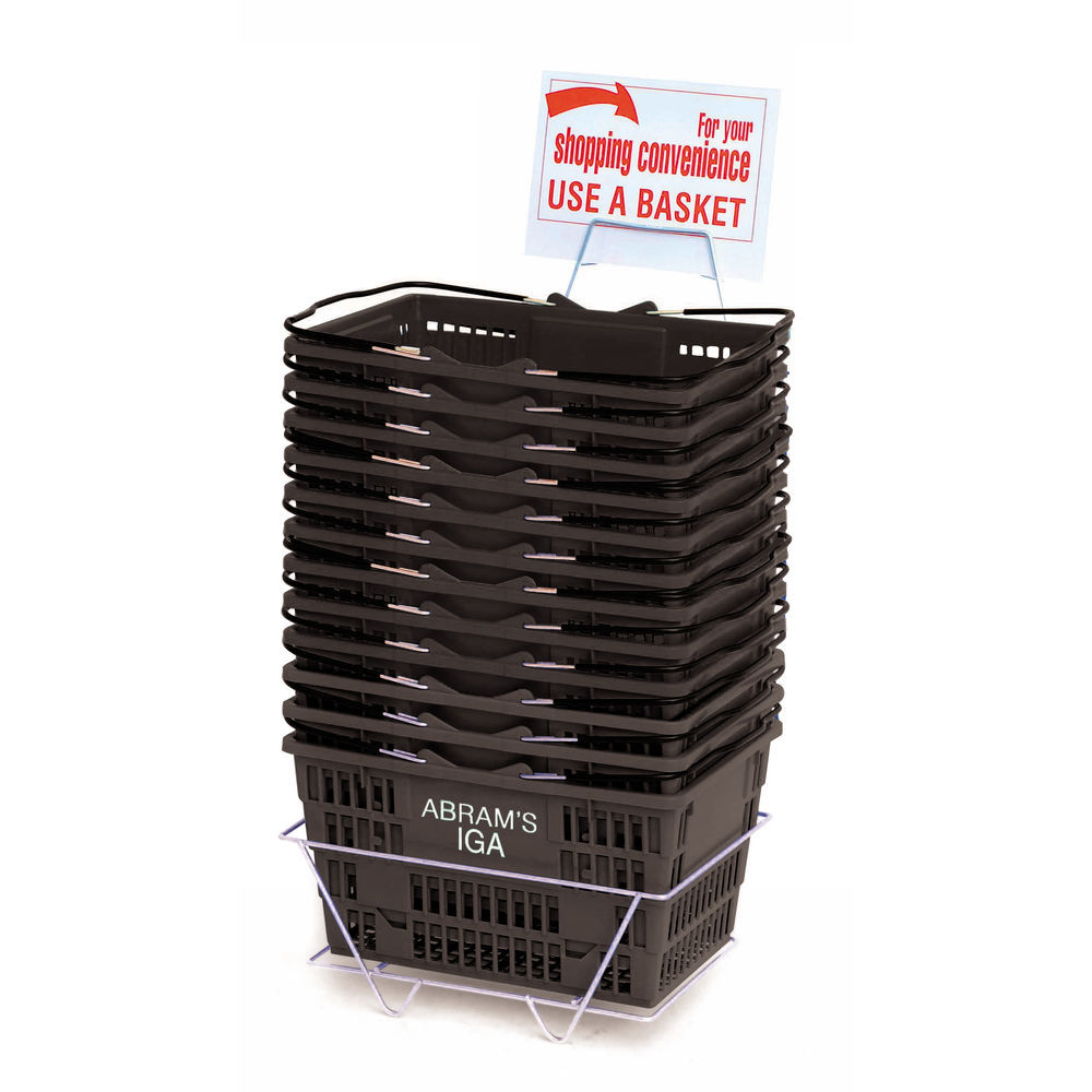 Black Grocery Shopping Baskets