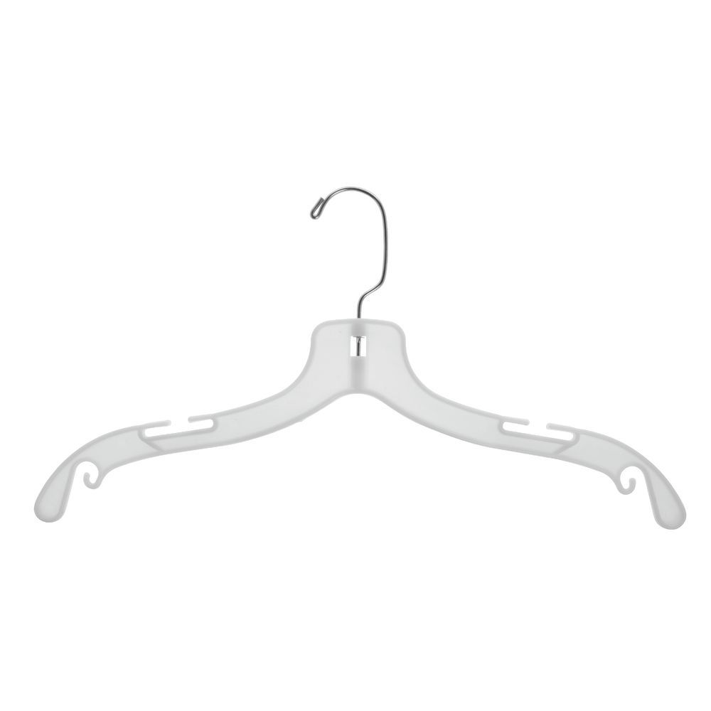Heavyweight White Plastic Gown Hangers