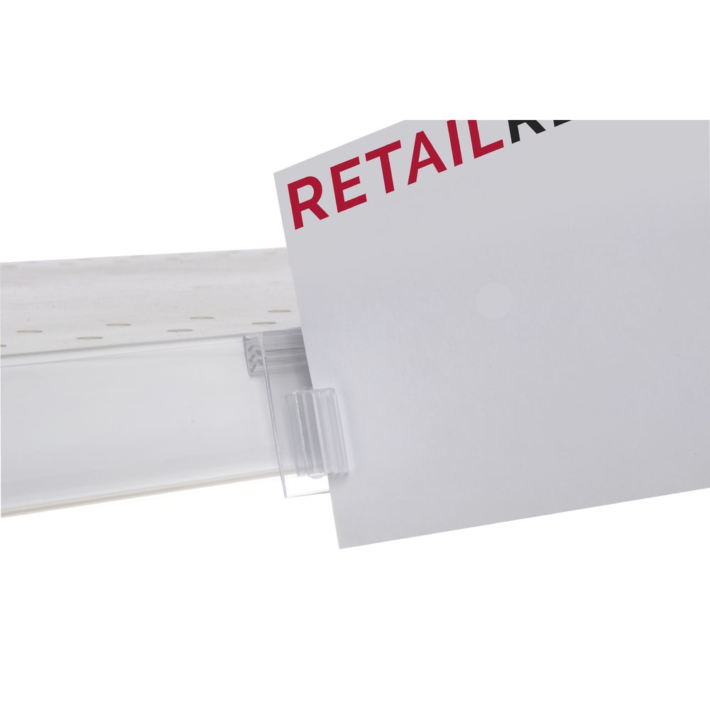 Right Angle Plastic Price Tag Holders 
