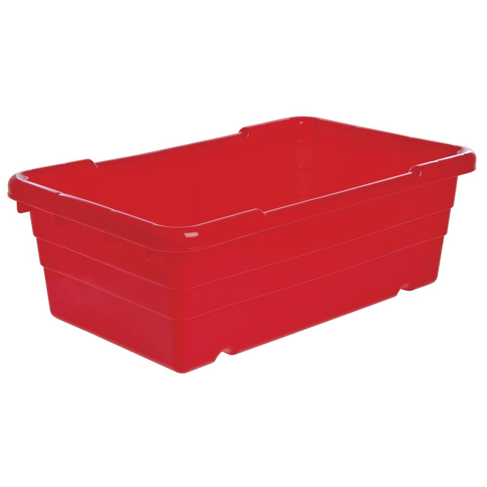 Red Stack and Nest Food Tote 25"L x 16"W x 8 1/2"D
