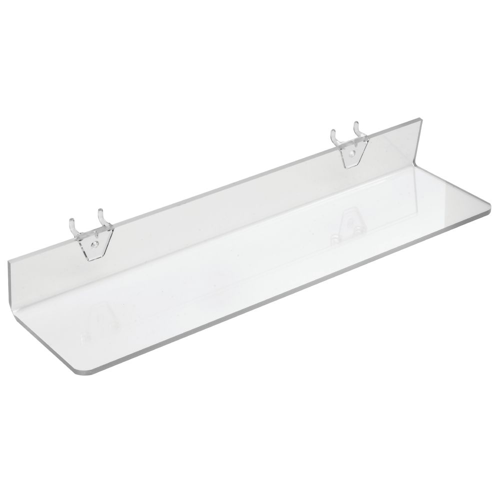 Acrylic Pegboard Shelf, 16W x 4D