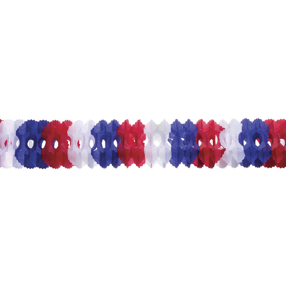 GARLAND, ARCH, RED/WHITE/BLUE, 12&#39;L