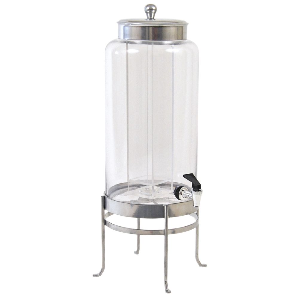 Cal Mil 3 Gallon Acrylic Square Clear Beverage Dispenser with