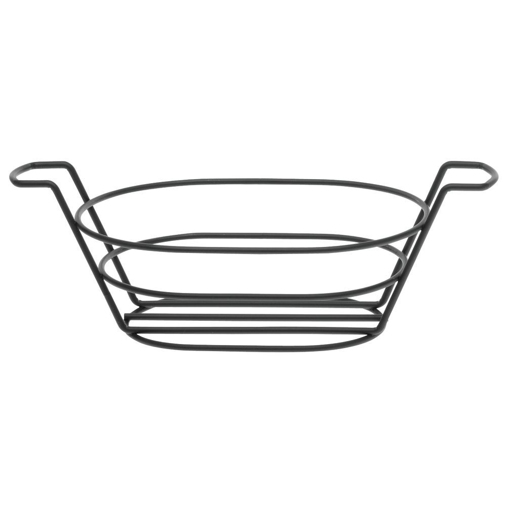 Metal Bread Basket Is Oval