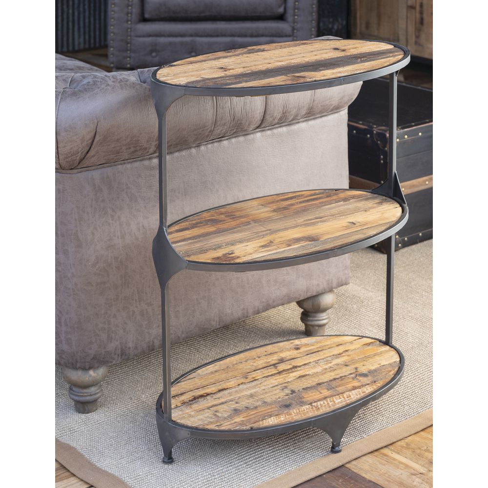 Oval Tiered Shelf