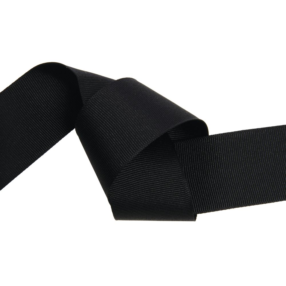 black grosgrain ribbon