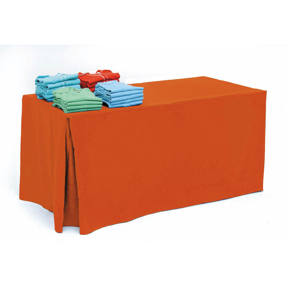 Neon Orange Tablecloth for 6ft Tables