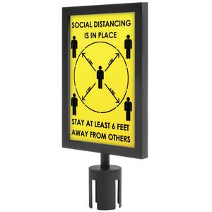 Social Distancing Sign For Crowd Control