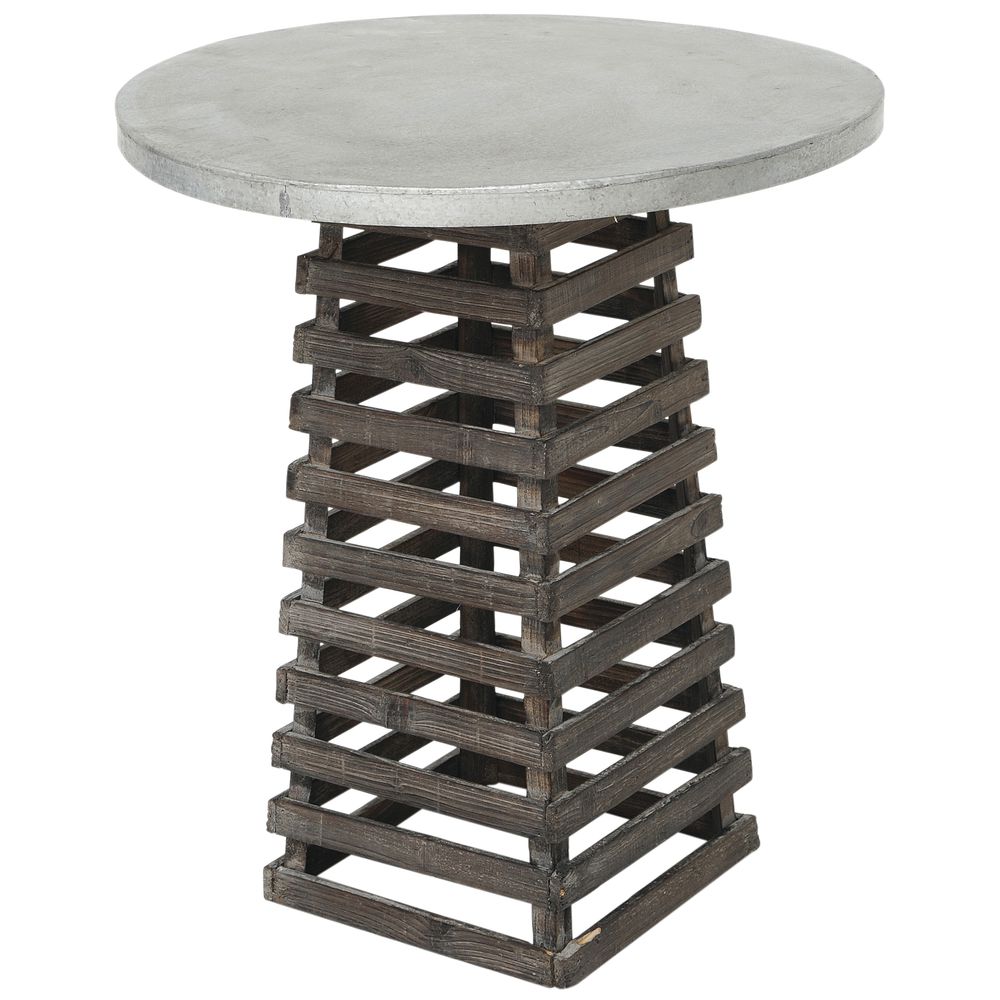 TABLE, FORT STYLE, MEDIUM, 22DIAX24-1/2"H