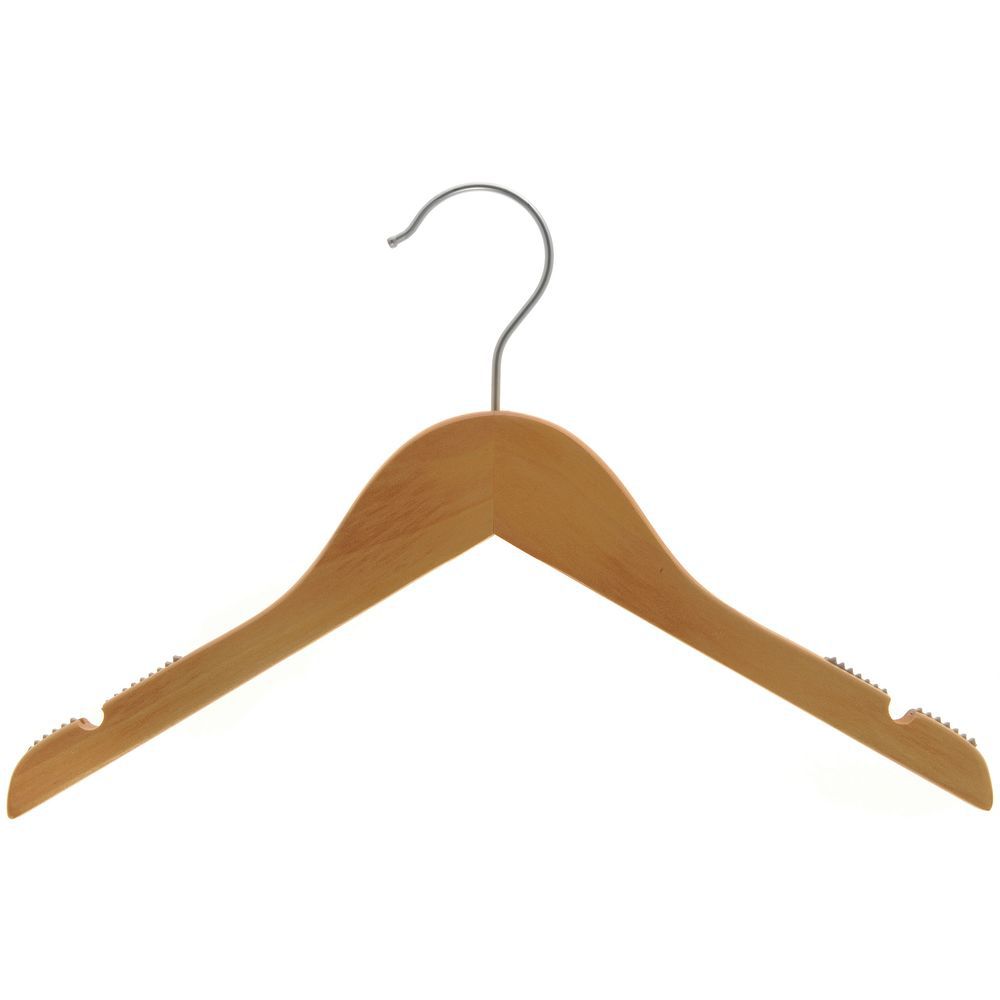 HANGER, WOOD, TOP, 12"NATURAL, 12"WX1/2"THIC
