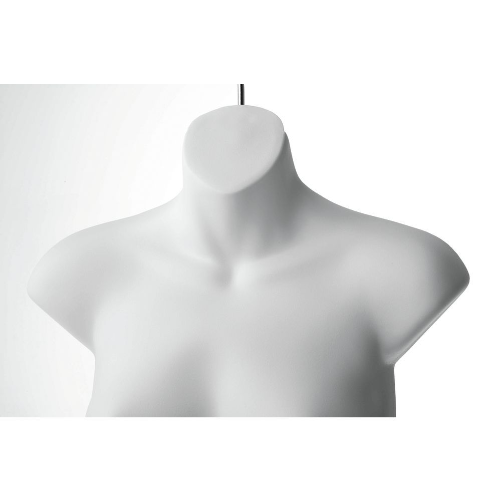 Plastic Mannequins XS157W White Female Torso Form 