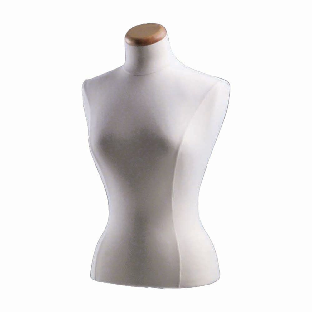 Adjustable Female Mannequin Blouse Form Neck Block With Chrome Base Details about   Cream 