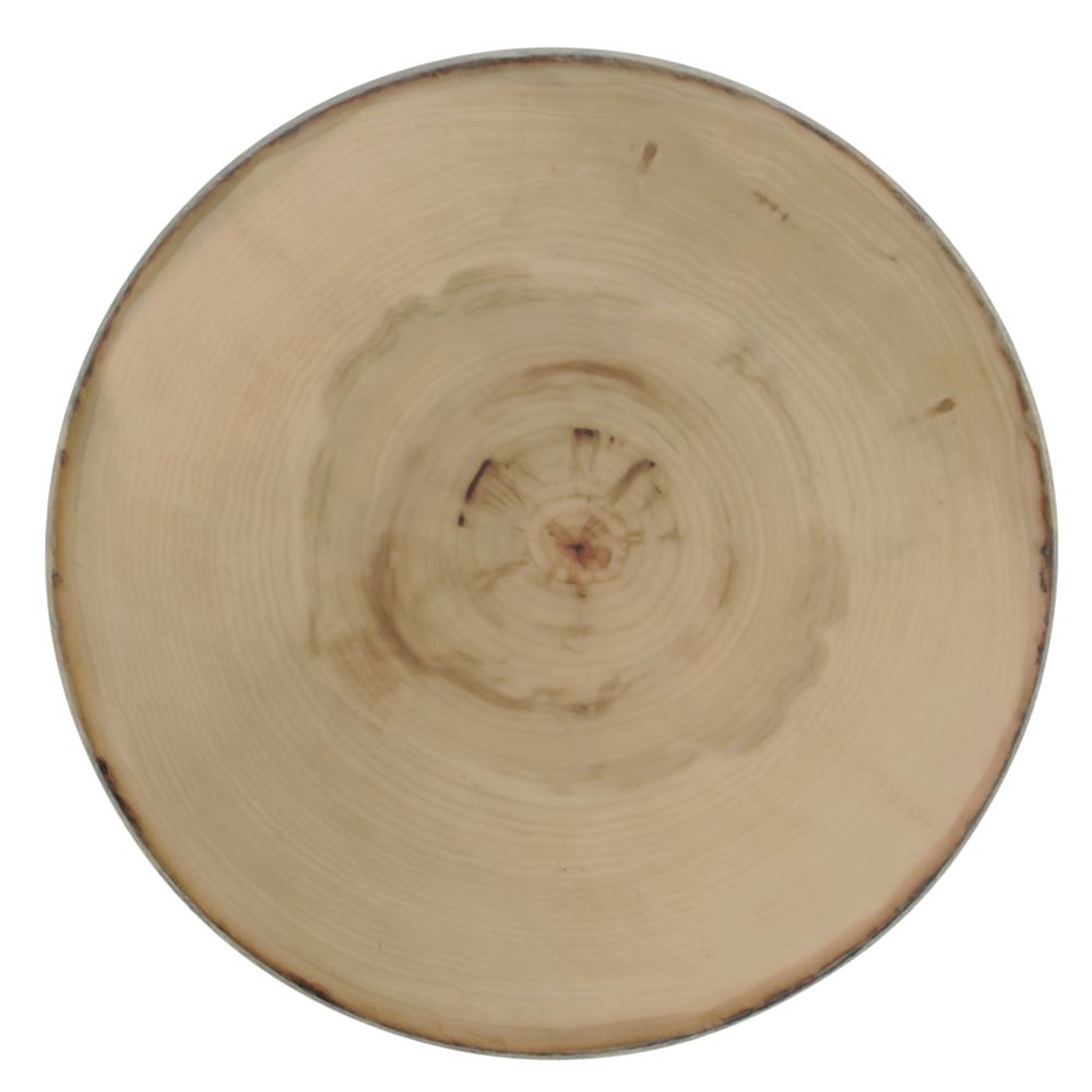 American Metalcraft Faux Wood Platter Round 13 3/4"Dia|American Metalcraft Faux Wood Platter Round 13 3/4"Dia