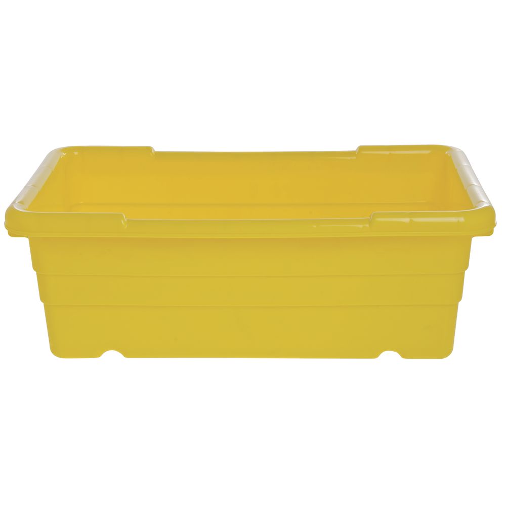 Yellow  Stack and Nest Food Lug 25"L x 16"W x 8 1/2"D