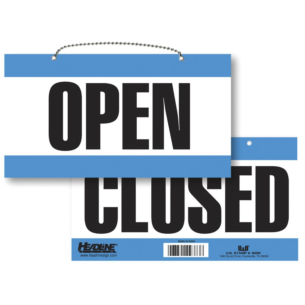 Open Closed Sign, 11W x 6H