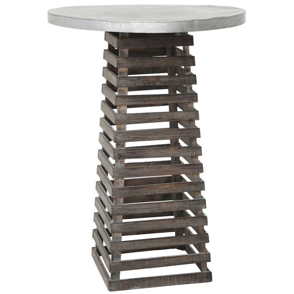 TABLE, FORT STYLE, LARGE, 26DIAX35-1/2H