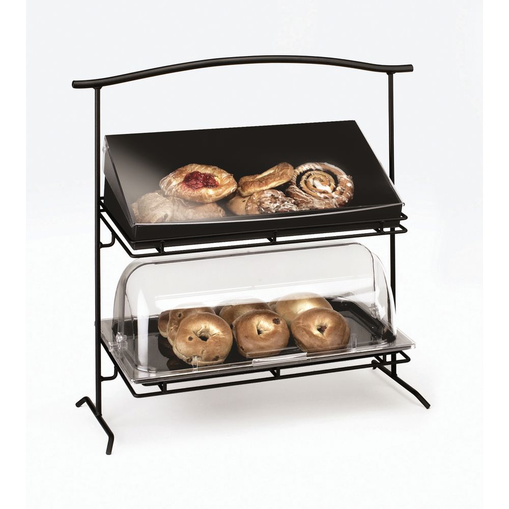Cal-Mil Food Display Stands Black 2-Tier Arched 