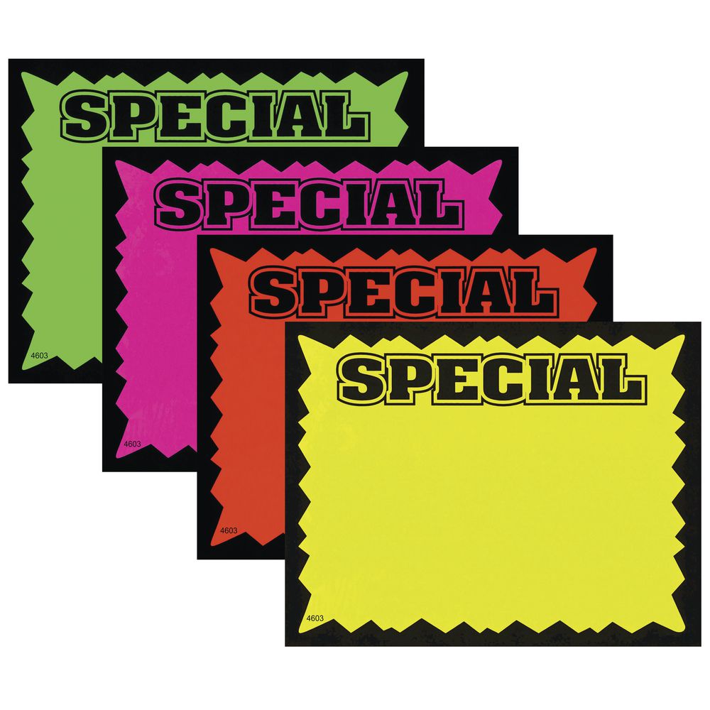 100-3.5" x 5.5" SALE Speckle Tones price cards for Retail Stores Signage Signs 