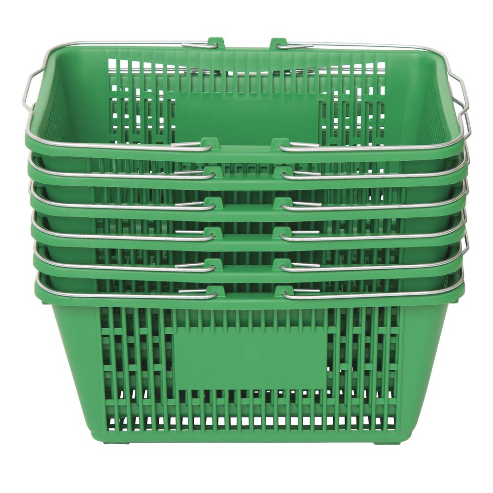 6 Green Hand Baskets
