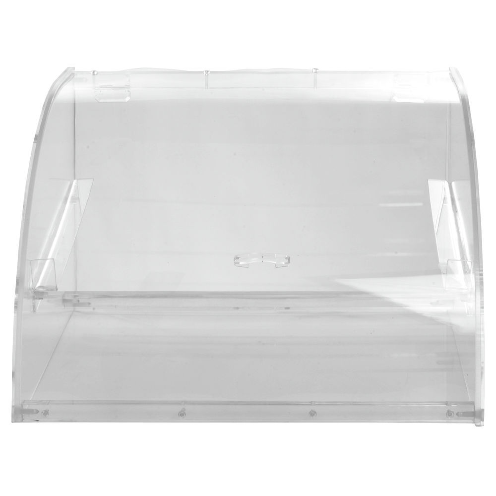 Two-Tier Acrylic Countertop Display Case with Curved Front