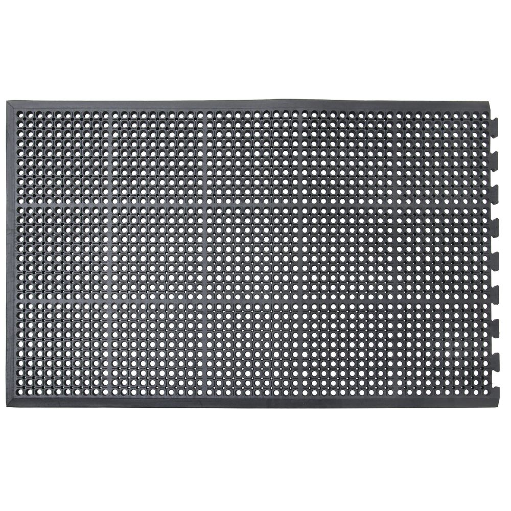 Drainage Mats For End Section In Black Measures 3&#39;W x 5&#39;L x 3/4"