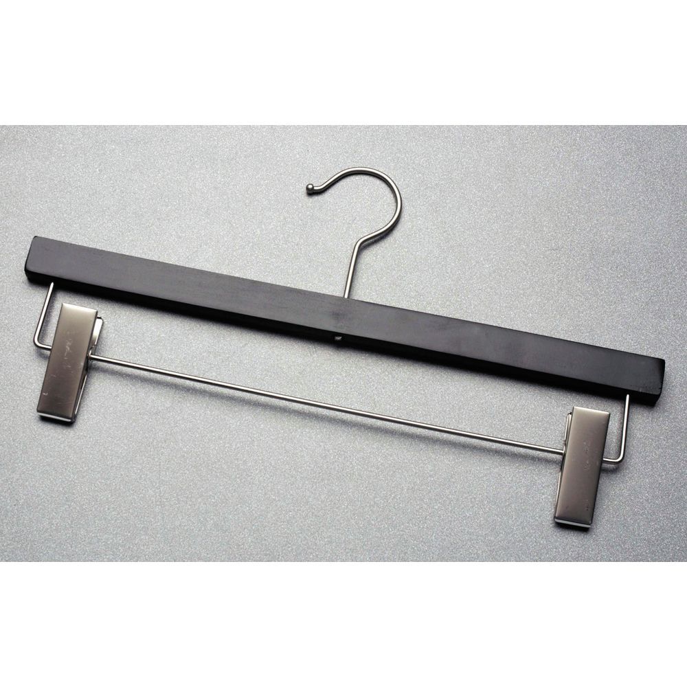 Pant Hanger with Metal Grips to Secure Clothes
