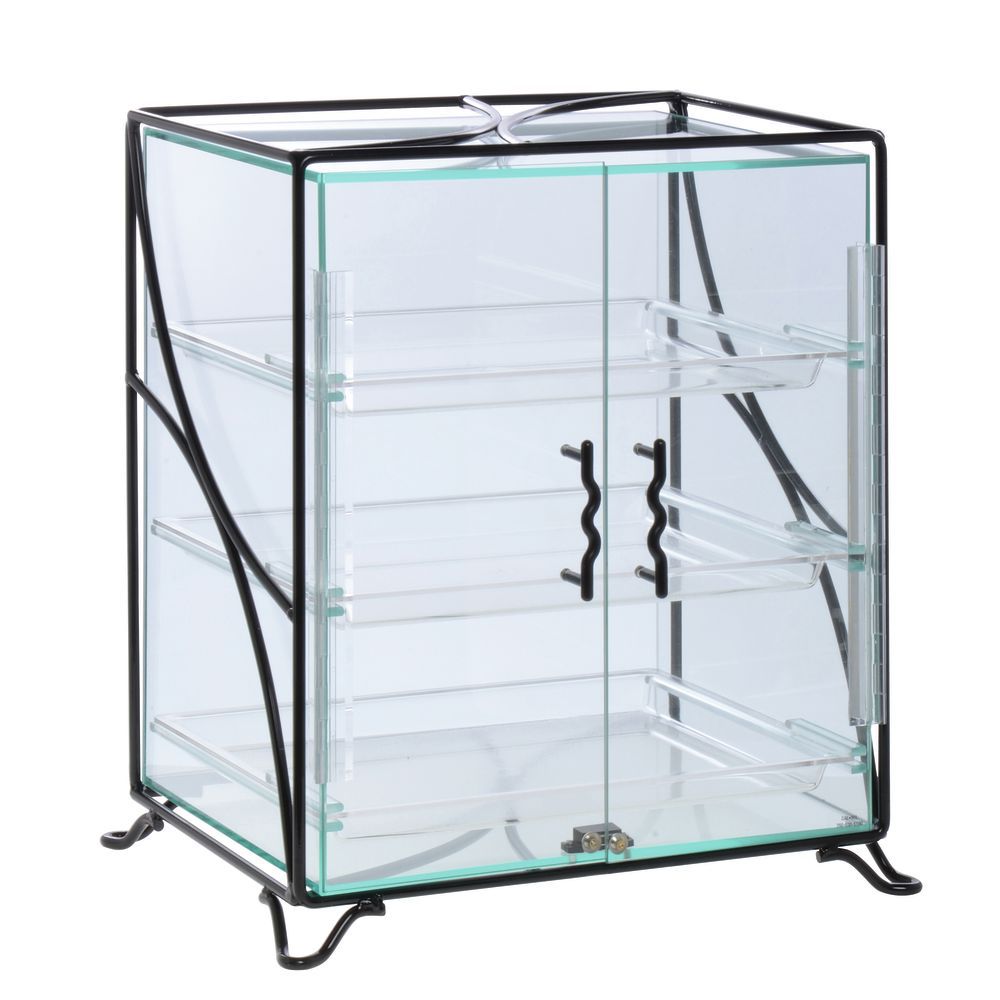 Countertop Bakery Display Case with Black Coated Wire Frame